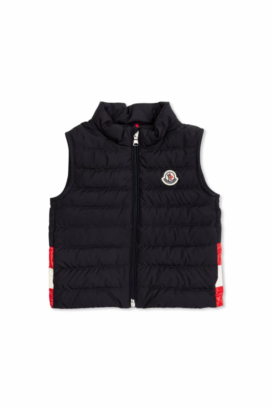Moncler Enfant GRANATOWY Puchowa kamizelka ze stójką