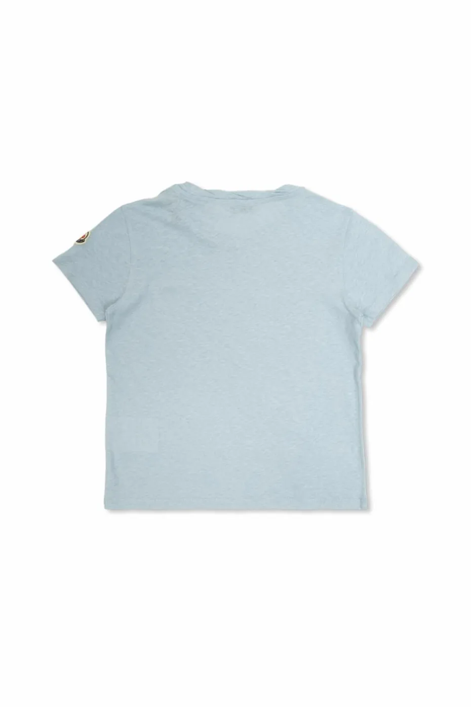 Moncler Enfant jasnoniebieski T-shirt z logo