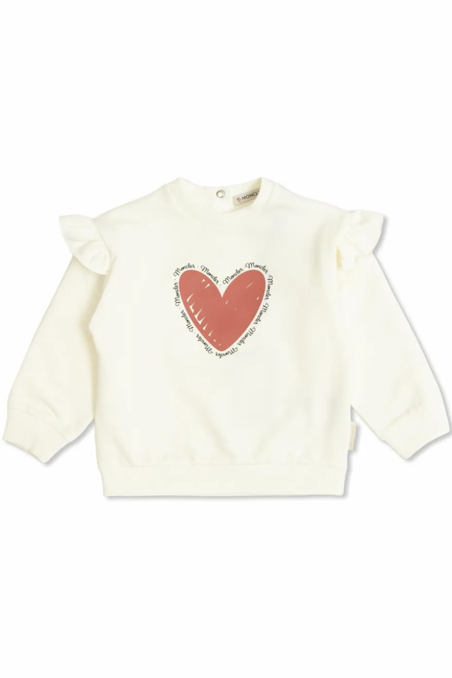 Moncler Enfant kremowy Bluza z nadrukiem