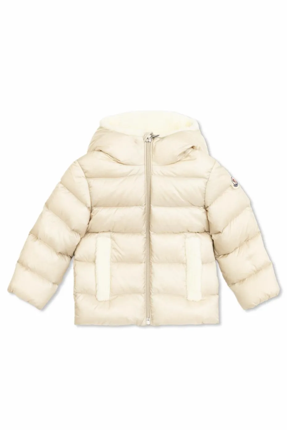 Moncler Enfant kremowy Kurtka puchowa `Borgan`