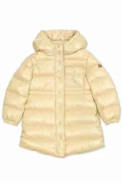 Moncler Enfant kremowy Kurtka puchowa `Dacca`