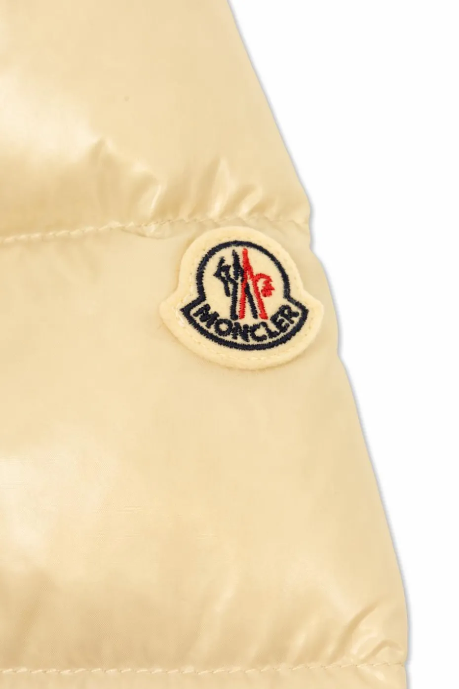 Moncler Enfant kremowy Kurtka puchowa `Dacca`