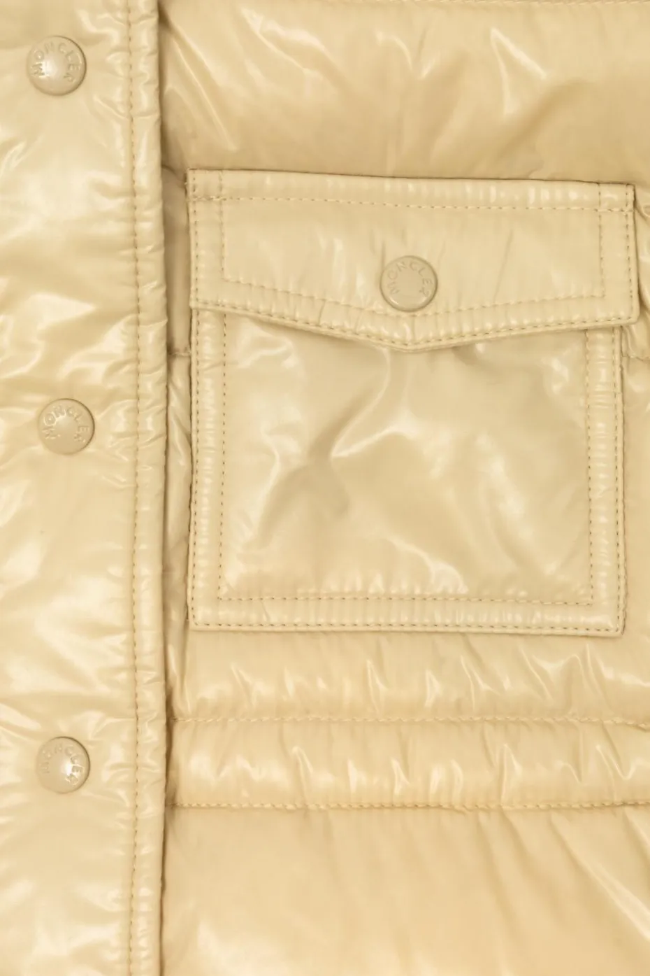 Moncler Enfant kremowy Kurtka puchowa `Dacca`