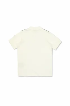 Moncler Enfant kremowy Polo z logo