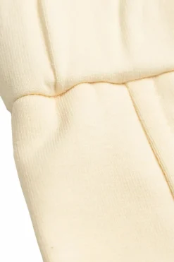 Moncler Enfant kremowy Spodnie z naszywką z logo