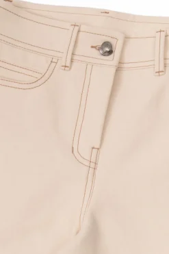 Moncler Enfant kremowy Spodnie z szerokimi nogawkami