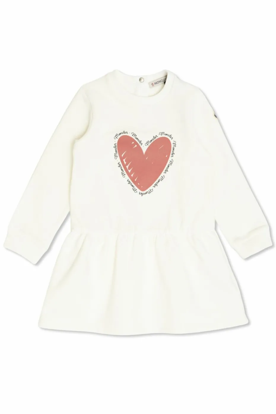 Moncler Enfant kremowy Sukienka z nadrukiem