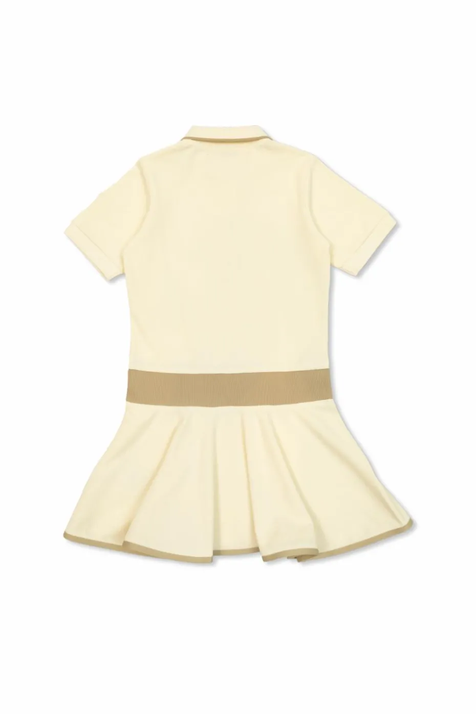 Moncler Enfant kremowy Sukienka z logo