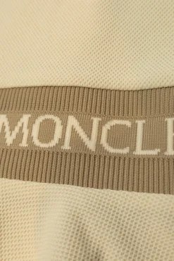 Moncler Enfant kremowy Sukienka z logo