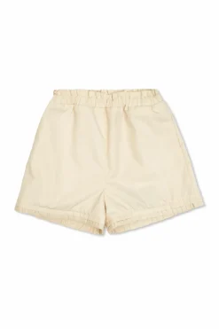 Moncler Enfant kremowy Szorty z logo
