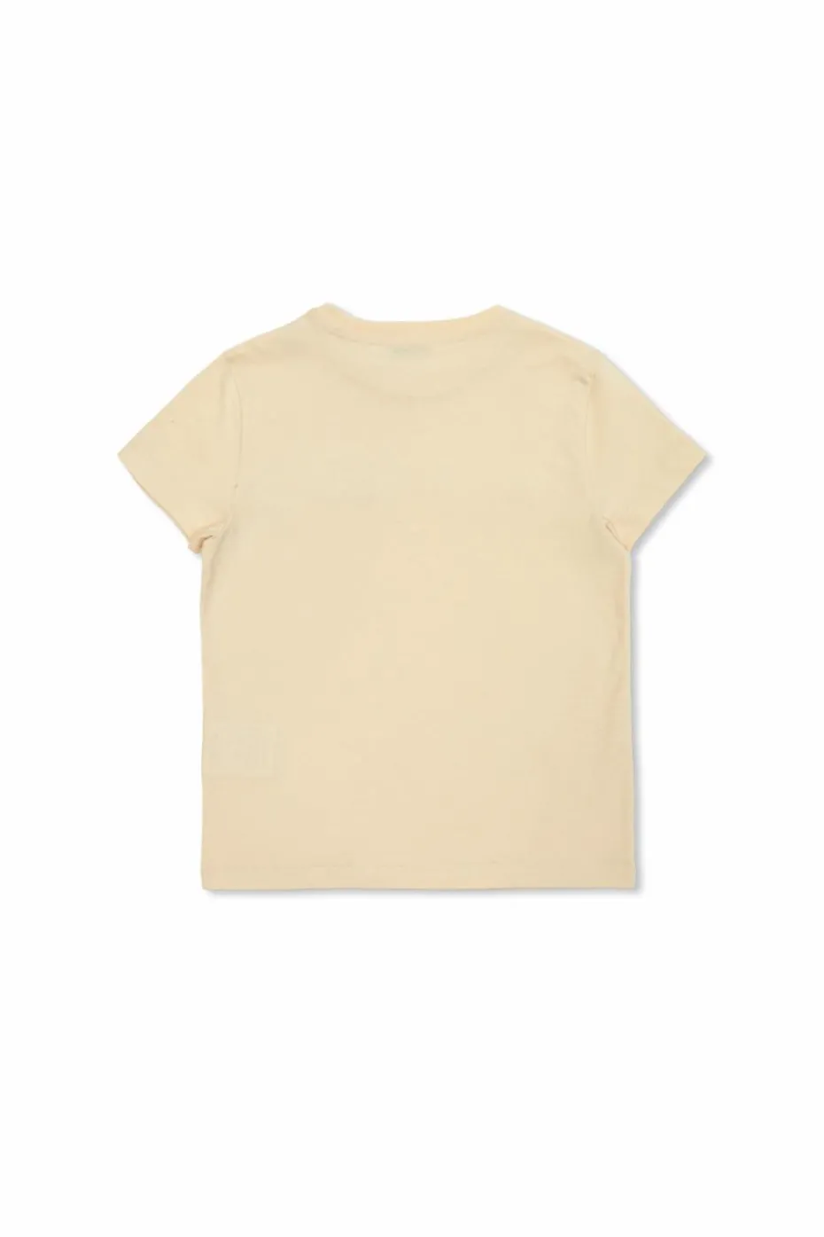 Moncler Enfant kremowy T-shirt z logo
