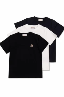 Moncler Enfant MULTIKOLOR Trójpak t-shirtów z logo