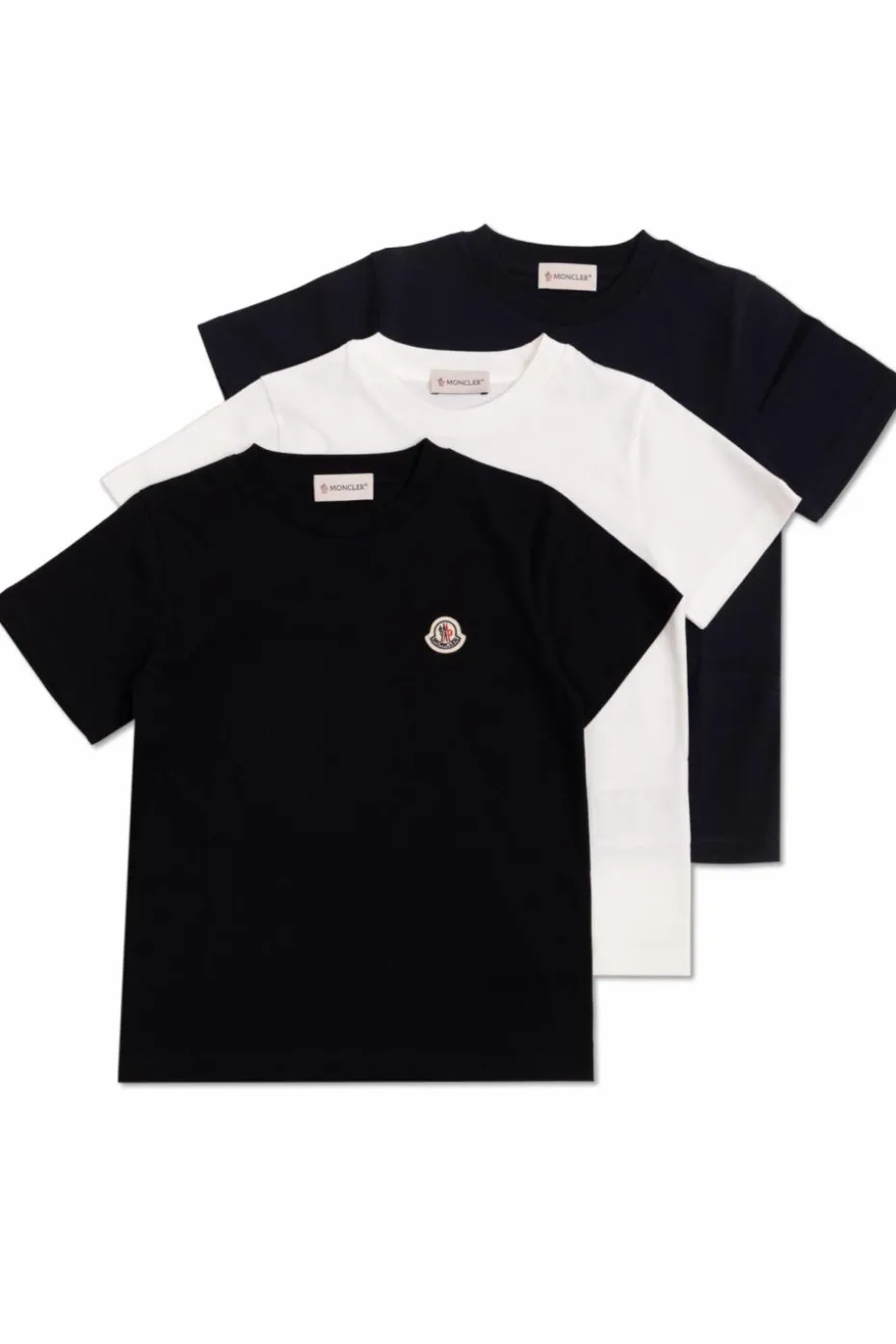 Moncler Enfant MULTIKOLOR Trójpak t-shirtów z logo