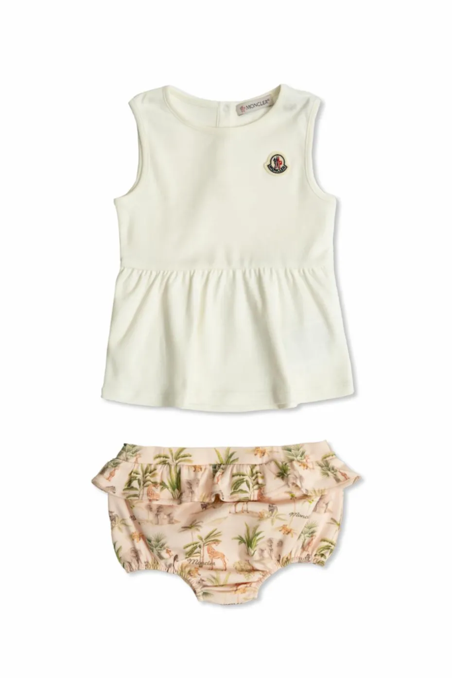 Moncler Enfant MULTIKOLOR Komplet: sukienka i rampersy