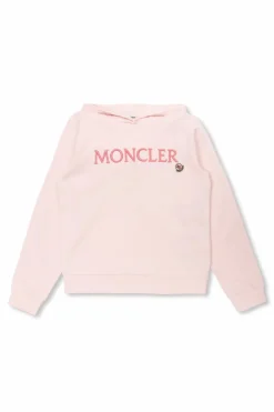 Moncler Enfant RÓŻOWY Bluza z kapturem