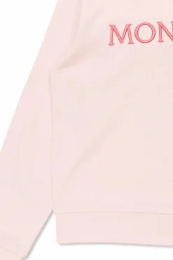 Moncler Enfant RÓŻOWY Bluza z kapturem