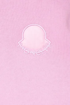 Moncler Enfant RÓŻOWY Długa bluza z kapturem