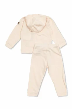 Moncler Enfant RÓŻOWY Komplet: bluza i spodnie dresowe