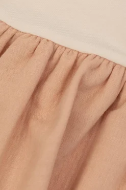 Moncler Enfant RÓŻOWY Sukienka z naszywką z logo