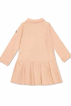 Moncler Enfant RÓŻOWY Sukienka z kołnierzem