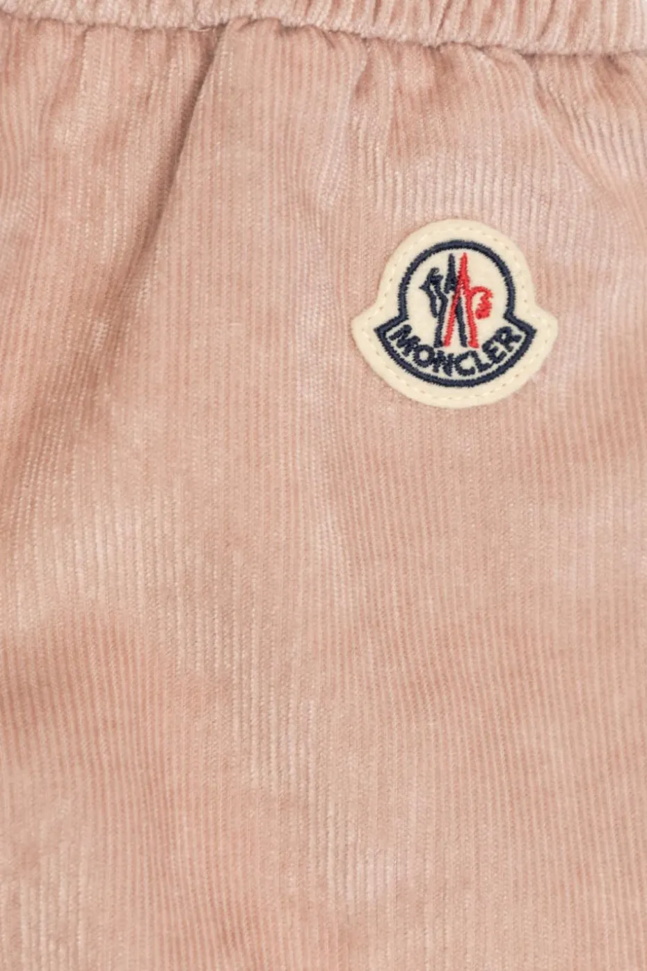 Moncler Enfant RÓŻOWY Sztruksowe spodnie