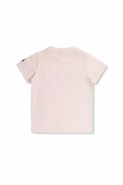 Moncler Enfant RÓŻOWY T-shirt z logo