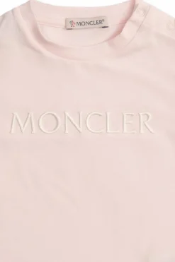 Moncler Enfant RÓŻOWY T-shirt z logo
