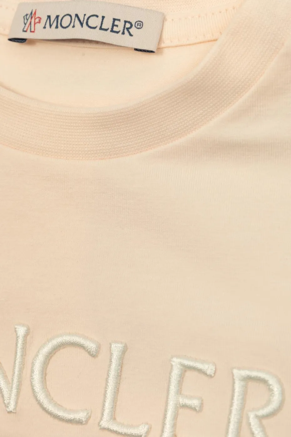 Moncler Enfant RÓŻOWY T-shirt z logo