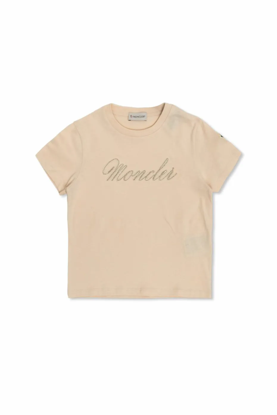 Moncler Enfant RÓŻOWY T-shirt z logo