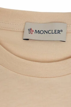 Moncler Enfant RÓŻOWY T-shirt z logo