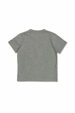 Moncler Enfant SZARY T-shirt z wyszytym logo