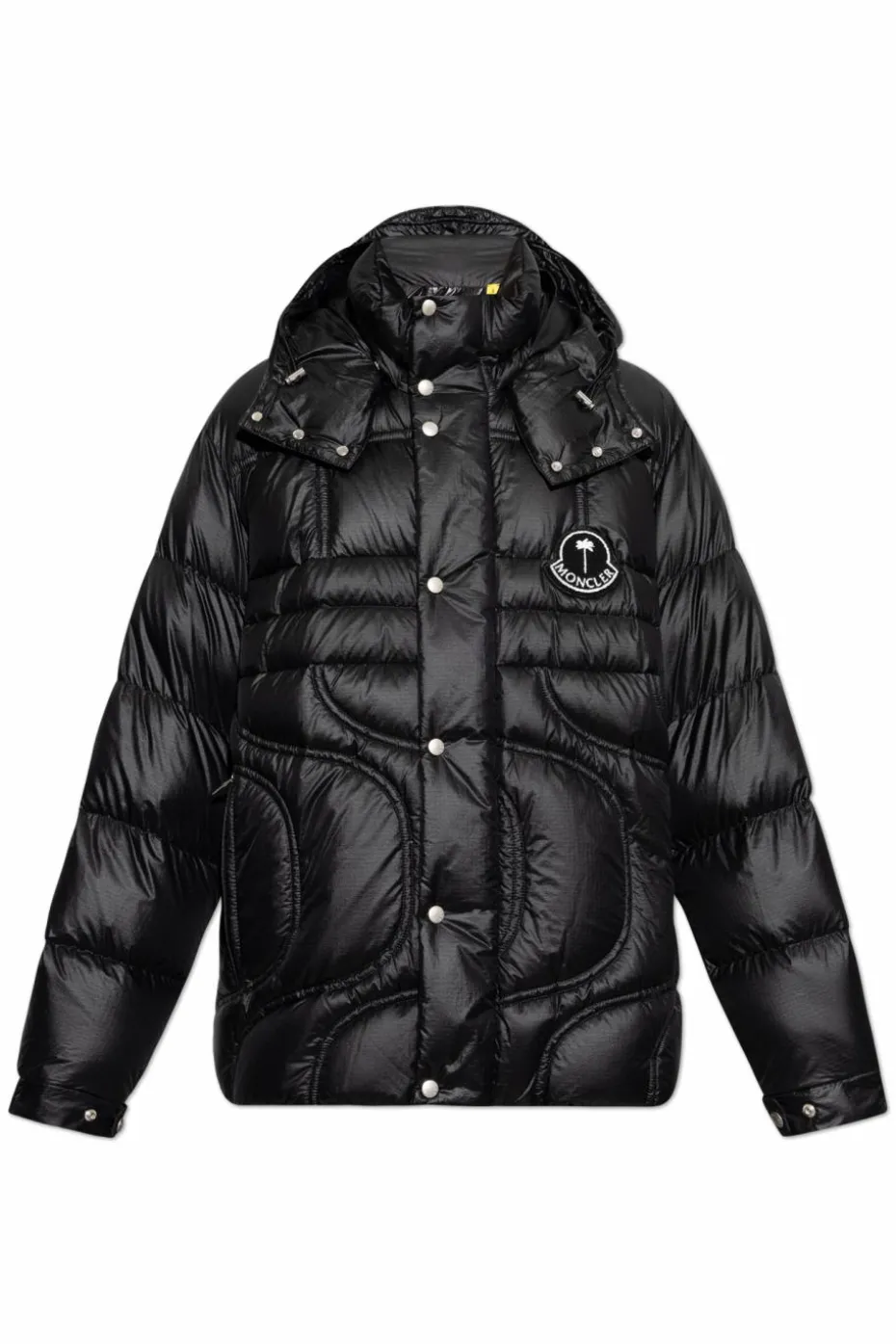 Moncler Genius CZARNY 8 MONCLER PALM ANGELS