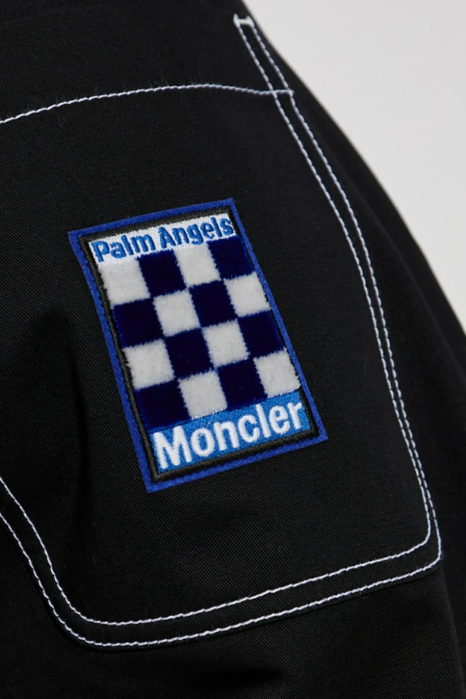 Moncler Genius CZARNY 8 MONCLER PALM ANGELS