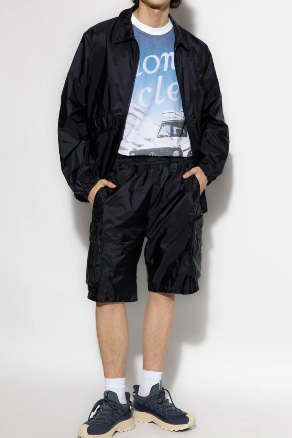Moncler Genius GRANATOWY 3 MONCLER MERCEDES-BENZ DESIGNED BY NIGOLDENEYE