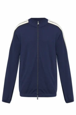 Moncler GRANATOWY Bawełniana bluza