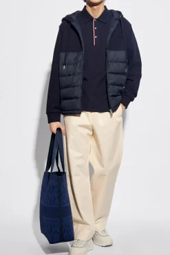Moncler GRANATOWY Bluza z logo