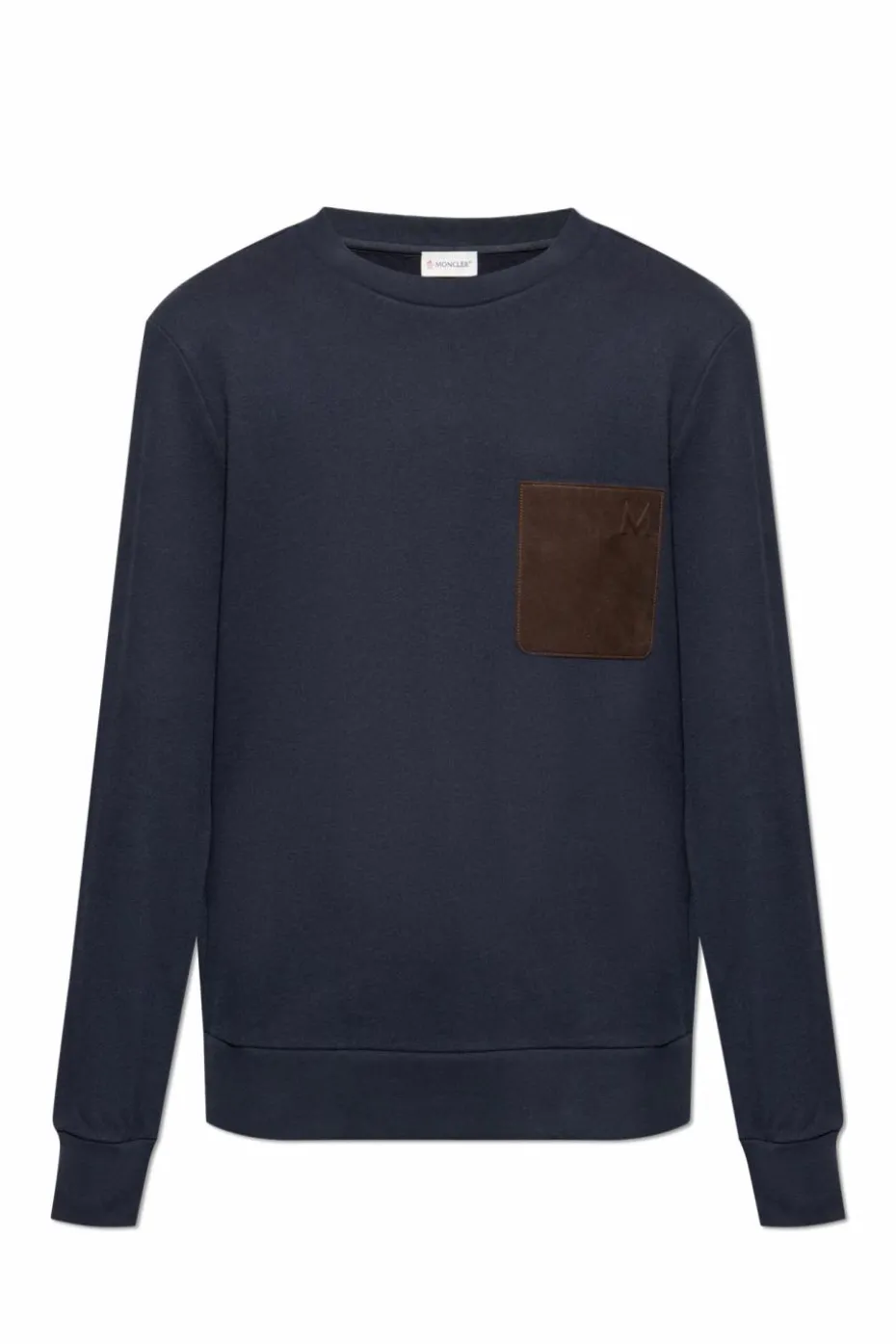 Moncler GRANATOWY Bluza z logo