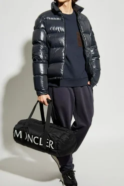 Moncler GRANATOWY Bluza z logo