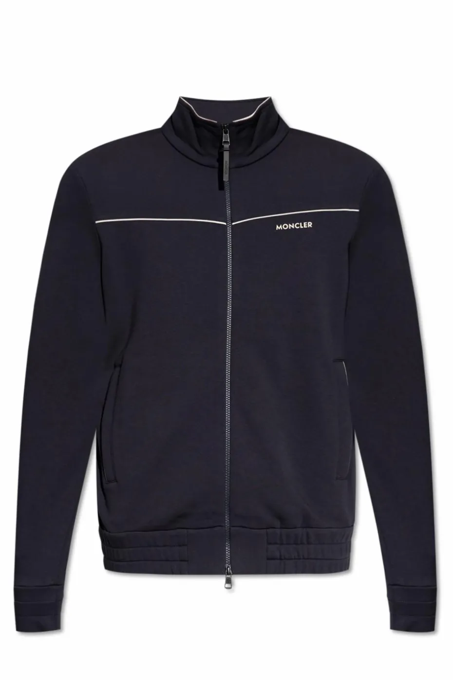 Moncler GRANATOWY Bluza zapinana na zamek