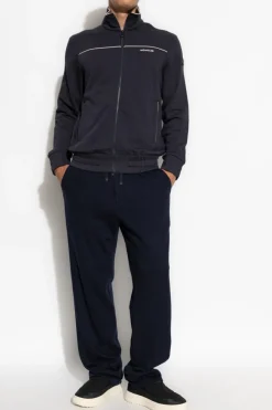 Moncler GRANATOWY Bluza zapinana na zamek