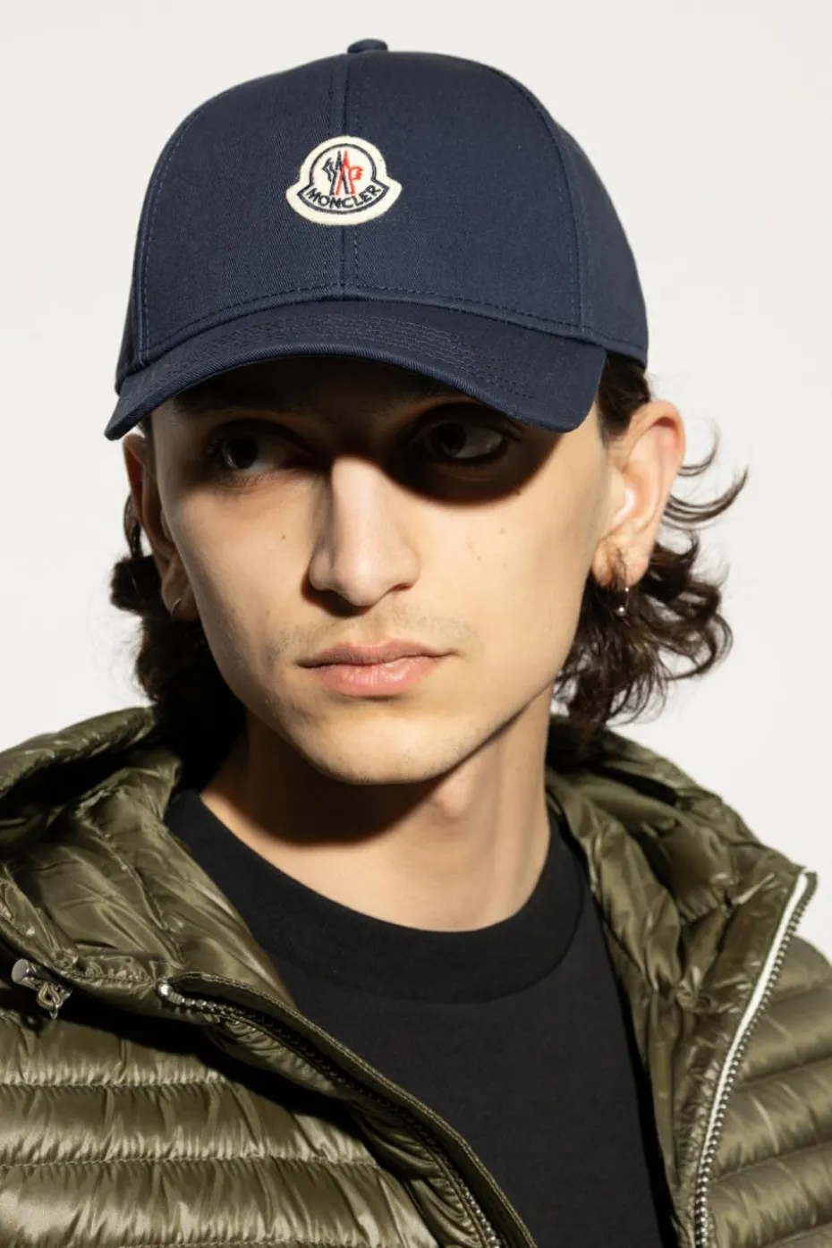 Moncler GRANATOWY Czapka z daszkiem