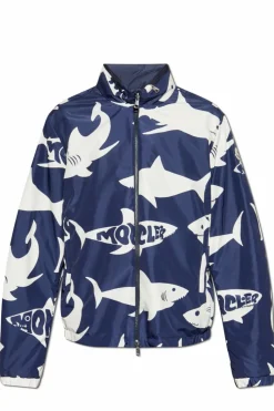 Moncler GRANATOWY Dwustronna kurtka `Lachat`