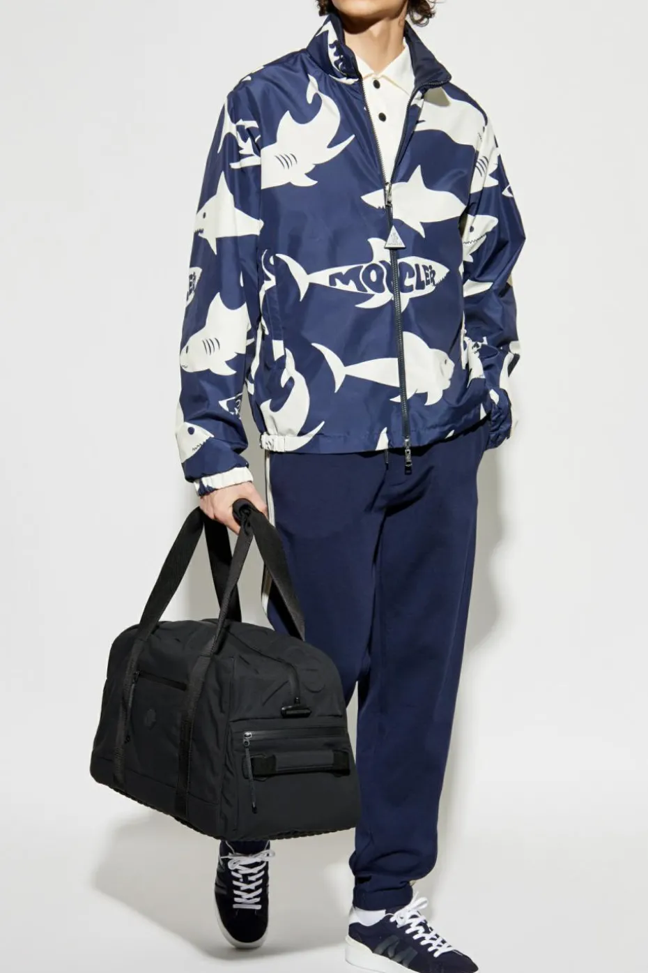 Moncler GRANATOWY Dwustronna kurtka `Lachat`