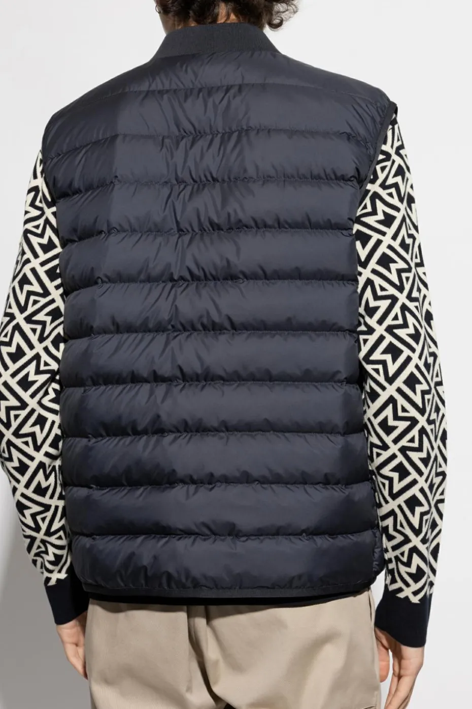 Moncler GRANATOWY Dwuwarstwowa kurtka `Lanche`