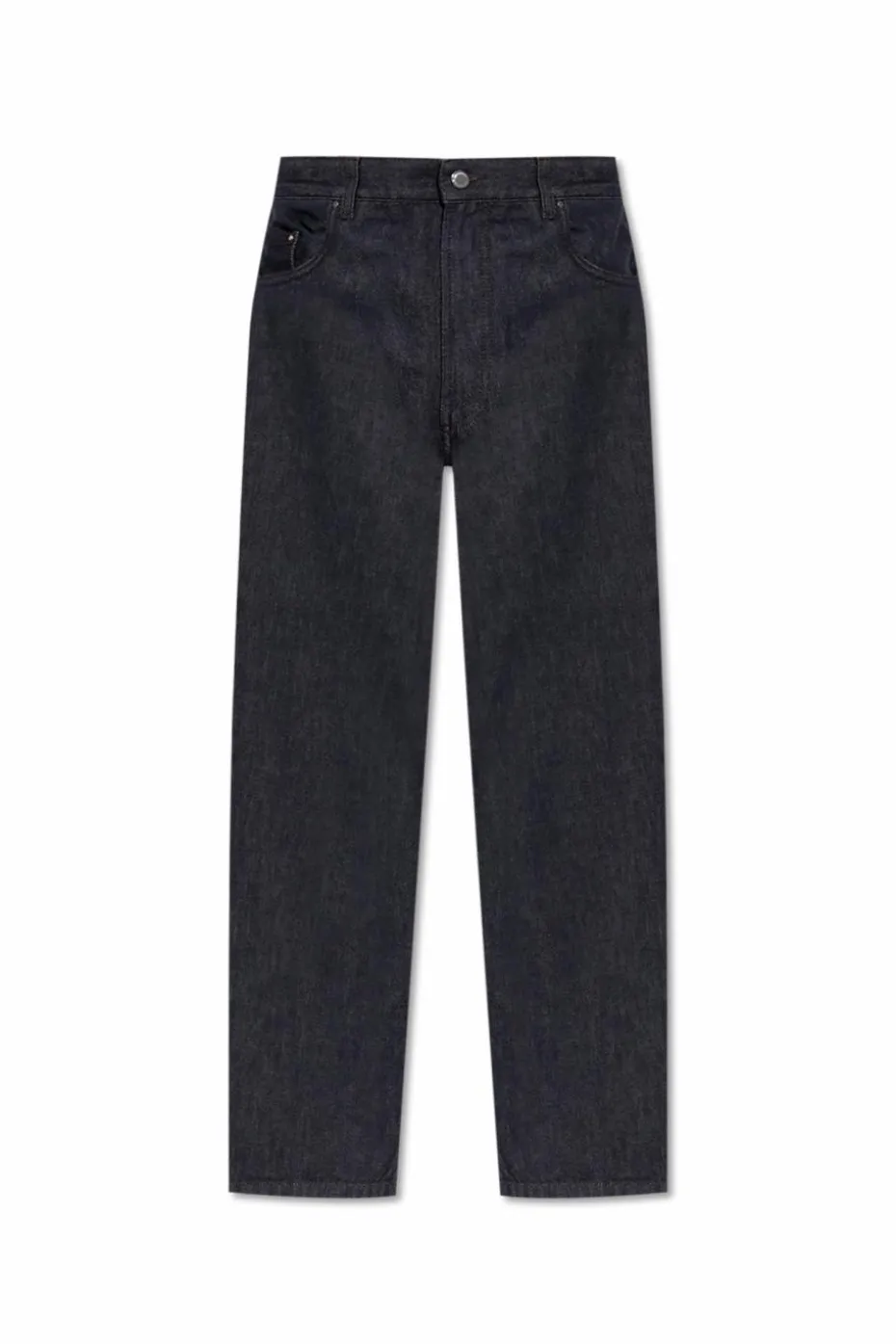 Moncler GRANATOWY Jeansy z logo