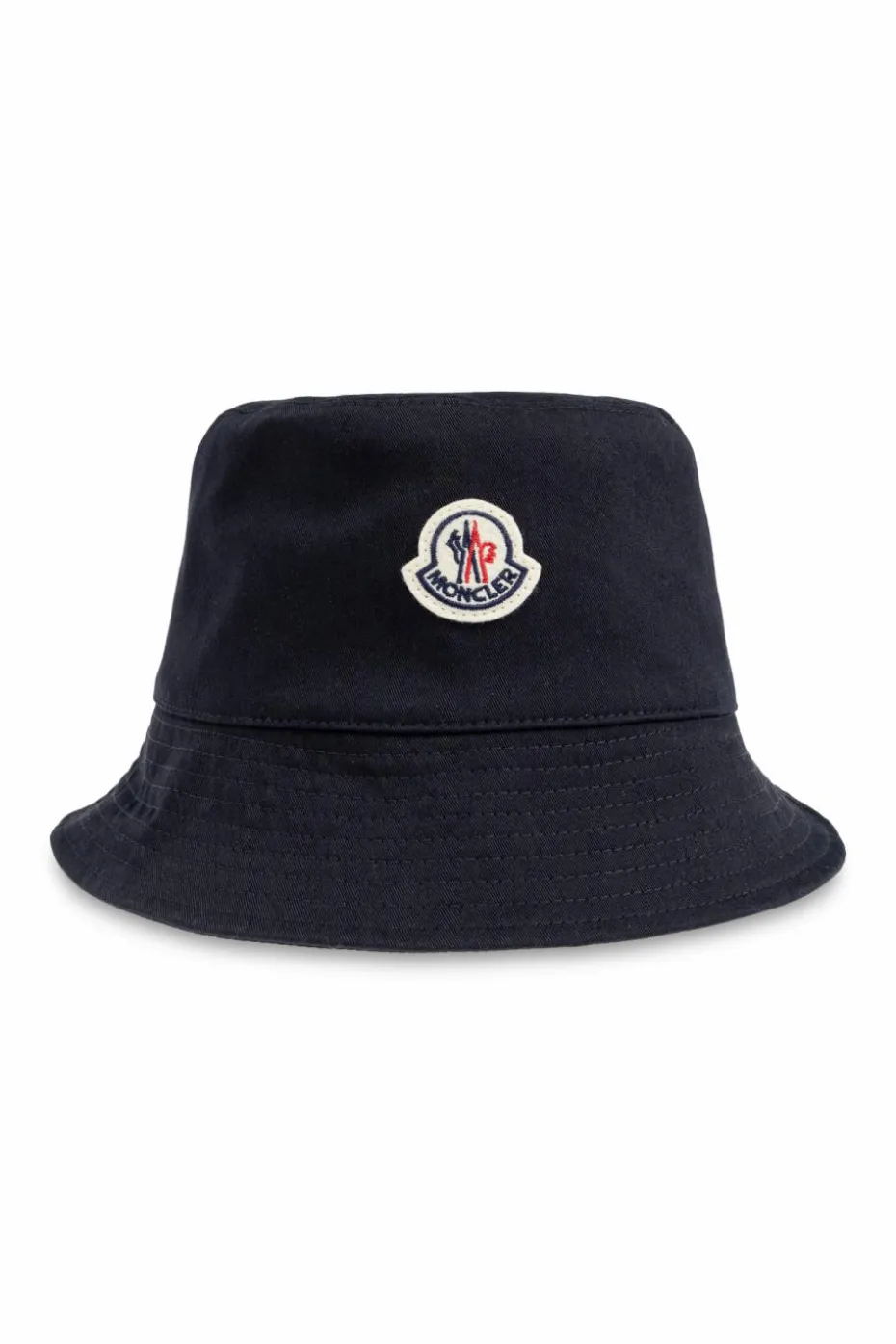 Moncler GRANATOWY Kapelusz z naszywką z logo