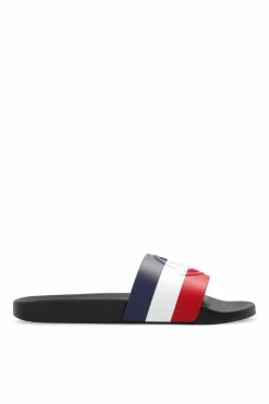 Moncler GRANATOWY Klapki ‘Basile’