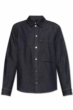 Moncler GRANATOWY Koszula jeansowa
