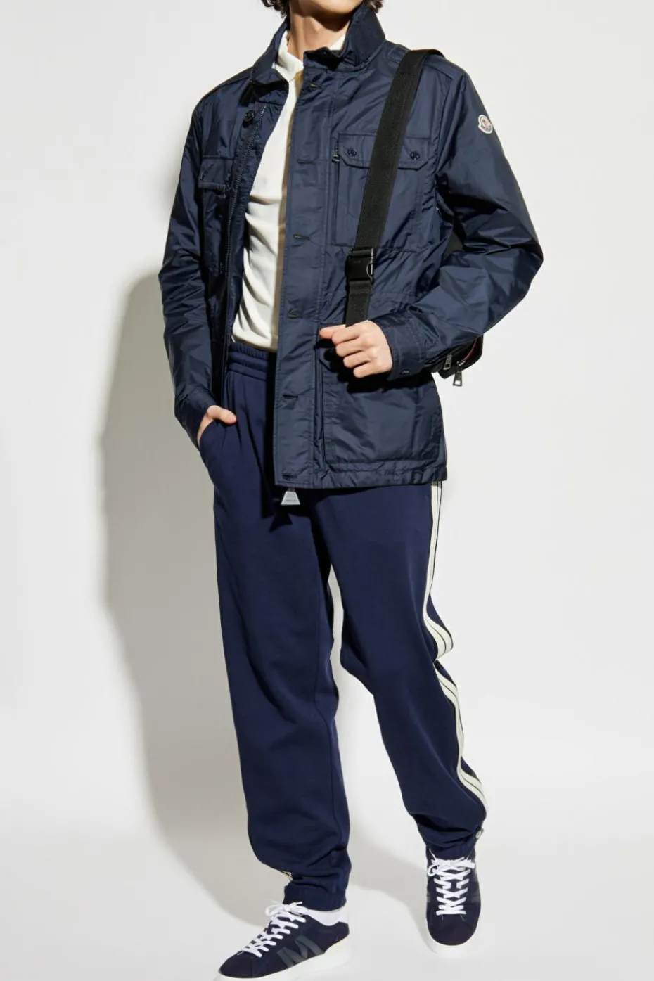 Moncler GRANATOWY Kurtka `Lez`