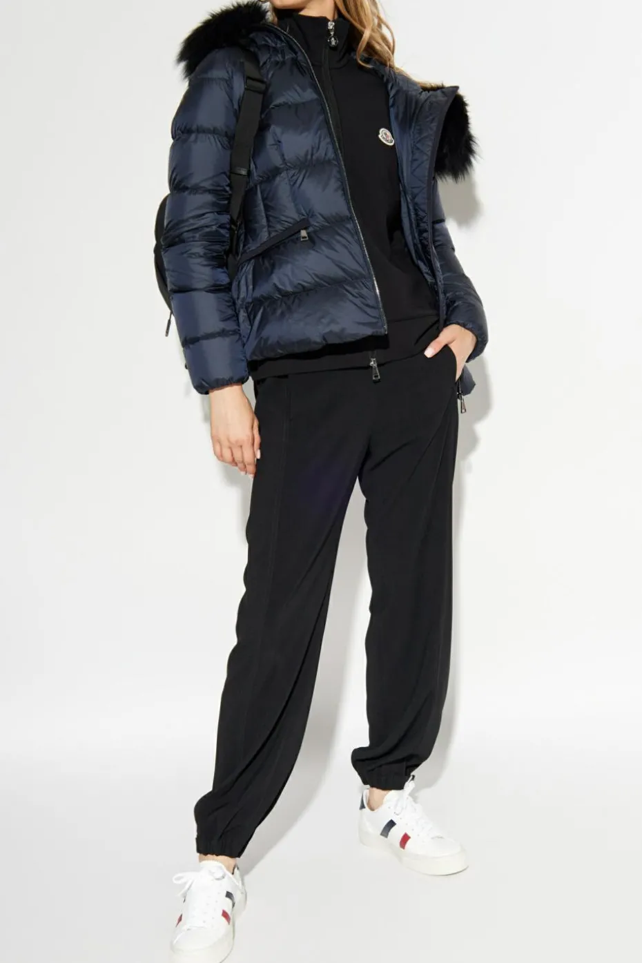 Moncler GRANATOWY Kurtka `Boed`